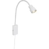 Briloner LED Wandleuchte Bettleuchte Touchfunktion Flexarm GU10 5W Weiß