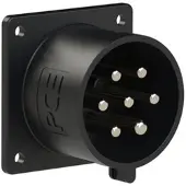 Pce 627-7f7v CEE-Anbaugerätestecker gerade (75x75mm) 32A 7p 7h IP44/IP54 6277f7v