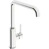 Hansa HANSAVANTIS Style Küchenarmatur, Niederdruck, Ausladung 255mm, schwenkbarer Auslauf, 54221107, Farbe: Chrom