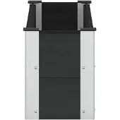 vidaXL Hochbeet Schwarz 100 x 30 x 36 cm WPC und Aluminium