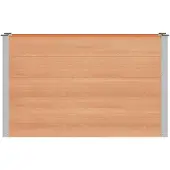 vidaXL Hochbeet Braun 150 x 50 x 91 cm WPC und Aluminium