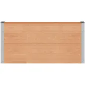 vidaXL Hochbeet Braun 150 x 30 x 72 cm WPC und Aluminium