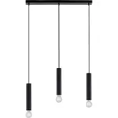 Paul Neuhaus Pendelleuchte - Schwarz - Metall - 3-flammig - 65 x 120 cm