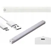Azaris Selbstklebende LED-Bewegungsmelderleuchte 30cm Nacht USB für Kleiderschrank unter Möbeln