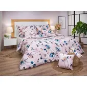 Dadka Leinen Baumwolle Bloom elegance powder 140x200, 70x90 cm
