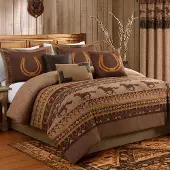 Merkloos Elzusha - 7-teiliges Bettwäsche-Set Sedona mit Pferde-Motiv