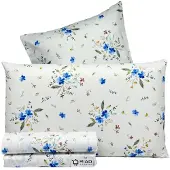 Merkloos Elzusha – Bettwäsche-Set für ein Doppelbett, aus 100% Percale-Baumwolle