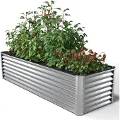 Merkloos Rechteckiger Metall-Pflanzkasten, 180 x 90 x 60 cm
