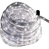 Mojawo LED Lichterschlauch Innen und Außen Warmweiß 9 Meter 216 LED's