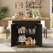Merkloos Ausziehbarer Esstisch, 110-140 x 80 cm, für 4-6 Personen