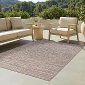 Tapiso Teppich YUCANA Outdoor Braun Balkon UV-beständig 140 x 200 cm