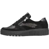 Waldlaufer K-Sansa Damenschuhe Schnürschuhe Schwarz Freizeit