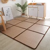 Merkloos Faltbare Rattan-Tatami-Matte für bequemes Schlafen und Yoga