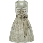 Nübler Dirndl NÜBLER "Dirndl mini Vivian", Damen, Gr. 34, EURO, grün, Obermaterial: 100% Polyester PES., Kleider Dirndl