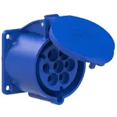 Pce 327-9v CEE-Anbausteckdose (70x70mm) 32A 7p 9h IP44/IP54 3279v