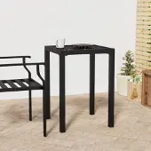 Merkloos Stahl-Gartentisch mit Mesh-Design für den Außenbereich