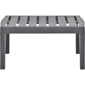 Merkloos Kunststoff-Gartentisch, 78x55x38 cm, für Garten und Terrasse