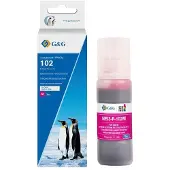 G&G NPR-E102M, Kompatibel, Magenta, Epson, Epson 102 Ecotank Tinte Epson EcoTank ET15000 Epson EcoTank ET2700 Epson EcoTank ET2750 Epson..., 6000 Seiten, 70 ml