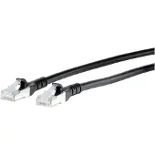 BTR NETCOM Cat6A, 10m, 10 m, Cat6a, RJ-45, RJ-45, Schwarz
