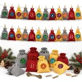 Dripio Adventskalender 24 Jutebeutel 13x18 cm inkl. Kordel
