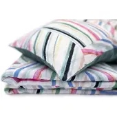 OEM Leinen Bettwäsche-Set 135x200 cm, 40x80 cm, Streifen