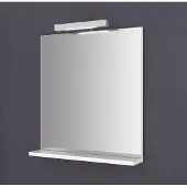OEM Badspiegel mit LED-Licht und Ablage, 60 cm, kaltweiß