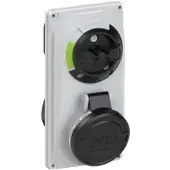 Pce 6014-7 CEE-Steckdose abschaltbar kompakt 16A 4p 7h IP44/IP54 60147
