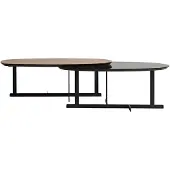 AEA Couchtisch Modern Braun Designer-Couchtisch Minimalismus Stoff Holz