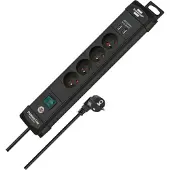 Brennenstuhl Premium-Line Steckdosenleiste mit 4 Steckdosen (USB Steckdosenleist