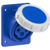 Pce 4142-9f8 CEE-Anbausteckdose schräg (80x97mm) 16A 4p 9h IP67 41429f8