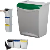 APC Abfallbehälter Denox Ekosystem für sortierten Abfall 25 l, grün - Glas