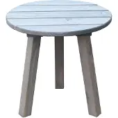 Woodfurniture MADISON Couchtisch Rund, Grau, Kiefernholz, Ø 47 cm, H 45 cm, kratz- & sonnenbeständig