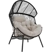 Kondela Gartensessel Neo - schwarz / beige