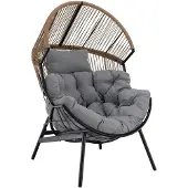 Kondela Gartenstuhl Neo - braun / grau