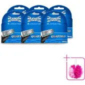 Wilkinson 6 x Quattro Ersatzklingen mit Präzisionstrimmer - Sparpackung - 6 Stücke