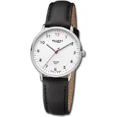 Regent Armbanduhr Leder schwarz Damen Uhr Analog Lederarmband D3URGM2306