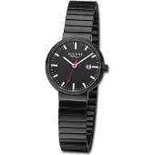 Regent Armbanduhr Edelstahl schwarz Damen Uhr Analog Metallarmband D3URF1360