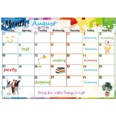 Merkloos Magnetischer, trocken abwischbarer Kalender/Planer
