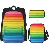 Merkloos 3-teiliges Rucksack-Set mit Lunchbox und Stifteköffchen