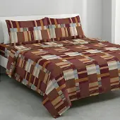 OEM Bettwäscheset aus 100 % italienischer Baumwolle, Doppelbett, Boston Wine