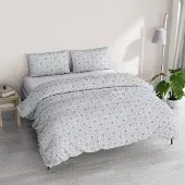 OEM Bettwäsche-Set Doppelbett, bedruckt, Dora grau, 250x200 cm + 2 Kissenbezüge