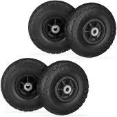 Dripio Steekwagenwiel-Set 4er, Vollgummi, 4.10/3.50-4", 150 kg, 260x85 mm