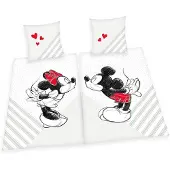 OEM Partnerbettwäsche Mickey & Minnie, 4-teilig, 135x200 cm