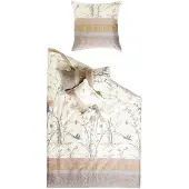 OEM Satin-Bettwäsche 2-tlg. 155x220 cm mehrfarbig Blumenmuster