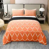 OEM Dekbedovertrek 100% Katoen Ombre Oranje 135x200 cm