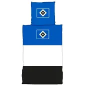 OEM Bettwäsche Blockstreifen 135x200 cm, 100% Baumwolle, Reißverschluss