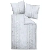 OEM Bettwäsche MESSINA 43013, 155x200 cm, Mako-Satin, Silber