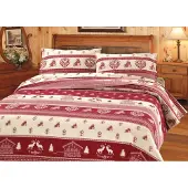 OEM Dekbedovertrek Einzelbett 155x200 cm Tirol-Motiv Baumwolle
