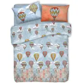 OEM Bettwäsche-Set Doppelbett, 100% Baumwolle, 250x200 cm + 2 Kissenbezüge