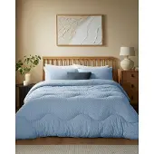 OEM Bettdecken-Set 4,5 TOG Super King Tufted Dots Dusk Blue